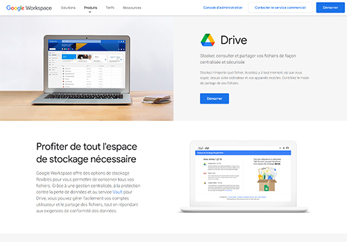 Screenshot Google Workspace